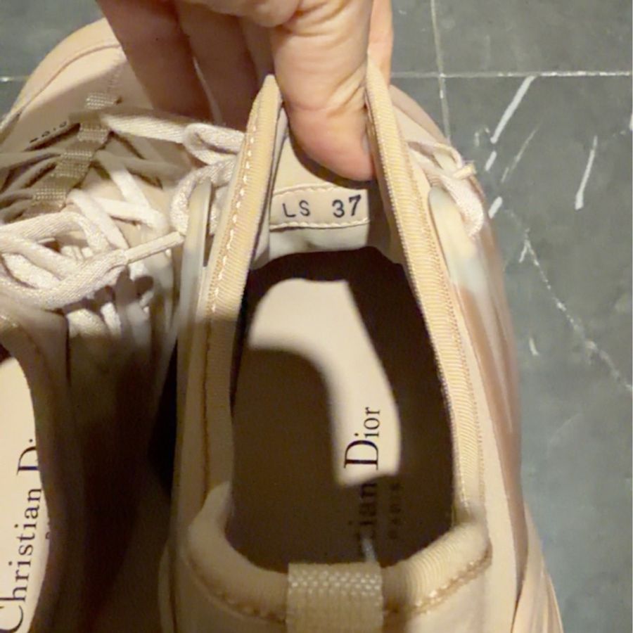 Dior迪奧D-connect裸粉色老爹鞋 尺碼:37碼-2