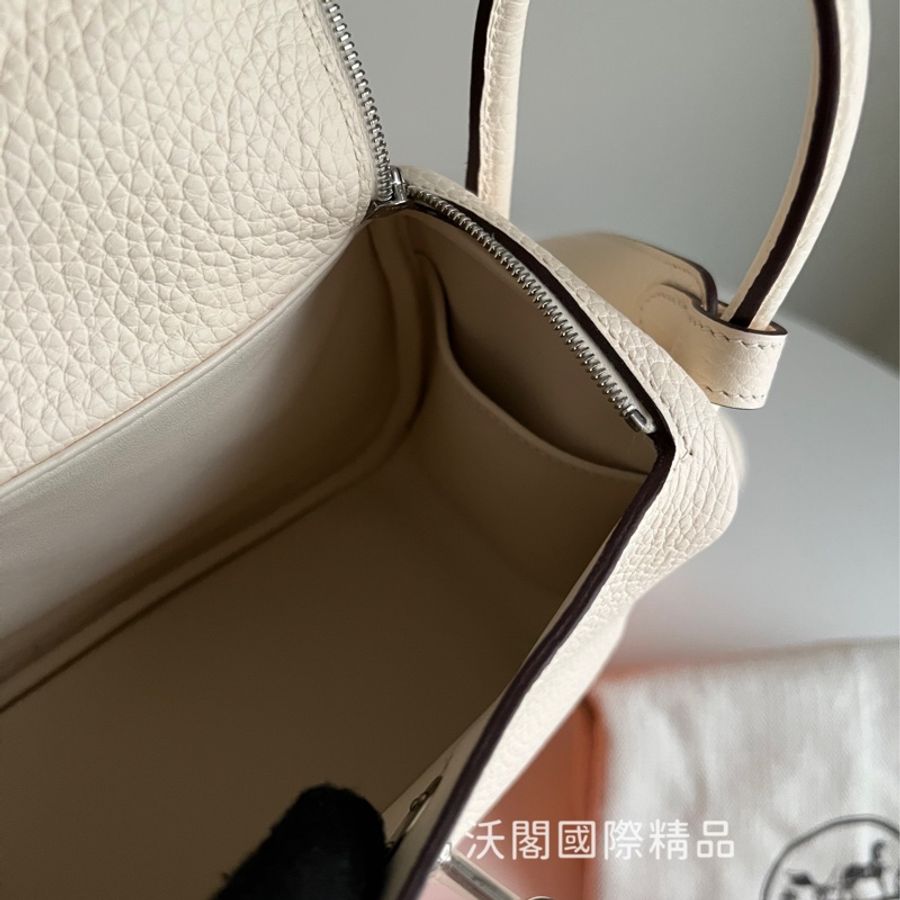 愛馬仕奶油白Mini Lindy 2021-23