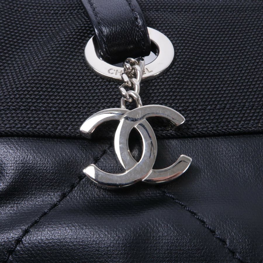 CHANEL 塗層帆布/帆布Biarritz手挽袋-7