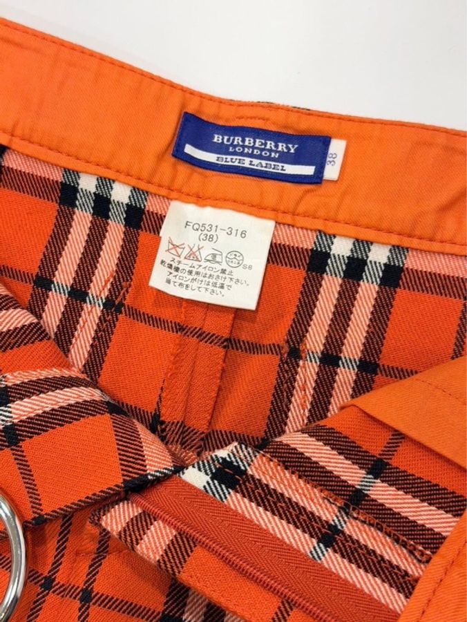 BURBERRY 藍標 格紋彈性戰馬短褲 挺版-9