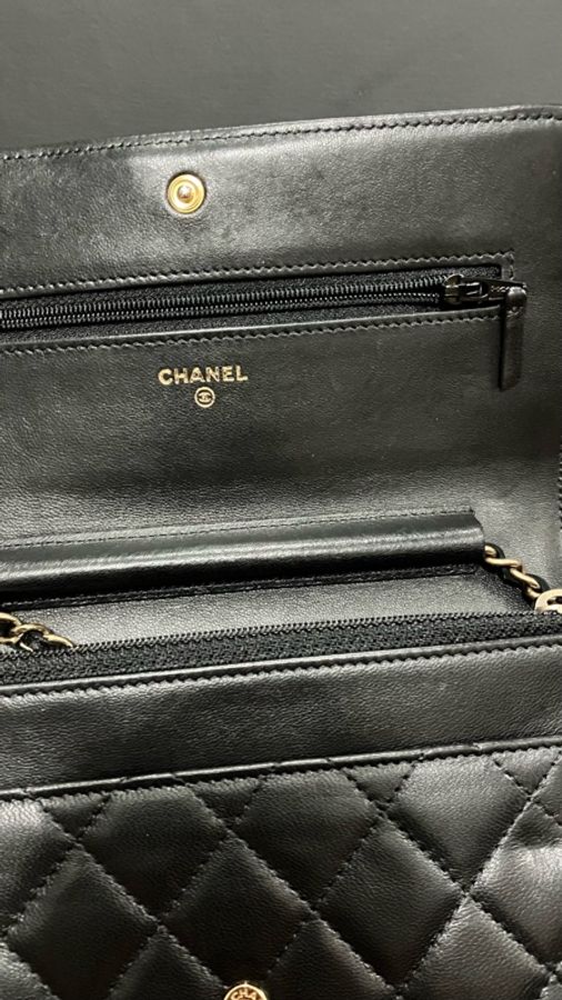 Chanel Boy WOC 金鏈金扣-4