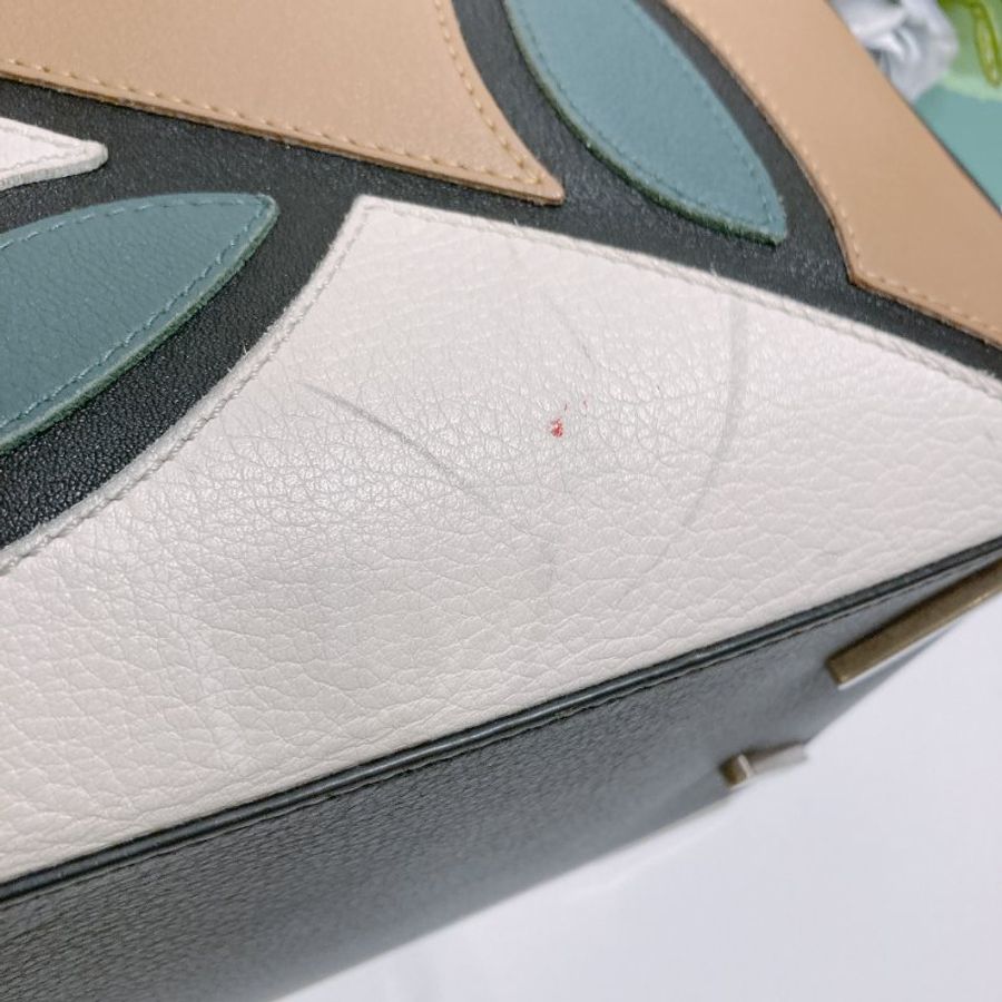 TW4896 Loewe 羅威中號10周年砌圖肩帶包包 Medium Puzzle 10 Re-Edition Mackintosh Top-Handle Bag Black/Red/Green/Brwon-9