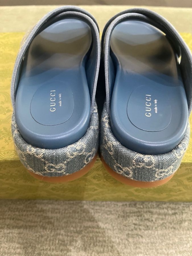 Gucci 增高涼拖36.5碼,閒置未使用-4