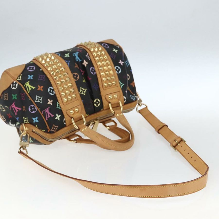 【日本直送】路易威登 Monogram Multicolor Courtney MM 兩用包 黑色 M45642 正品 163673SAV-8