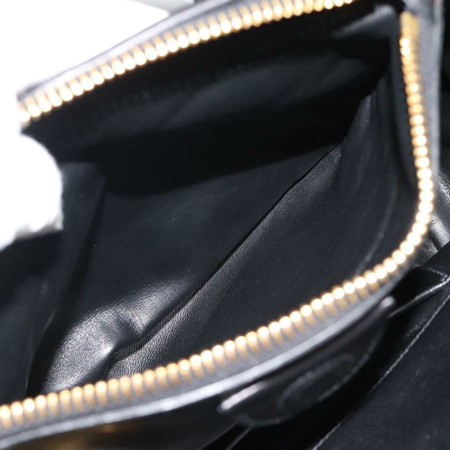 【日本直送】Miu Miu Matelasse 手提包 皮革 2way 黑色 金色 Auth 187647V-28