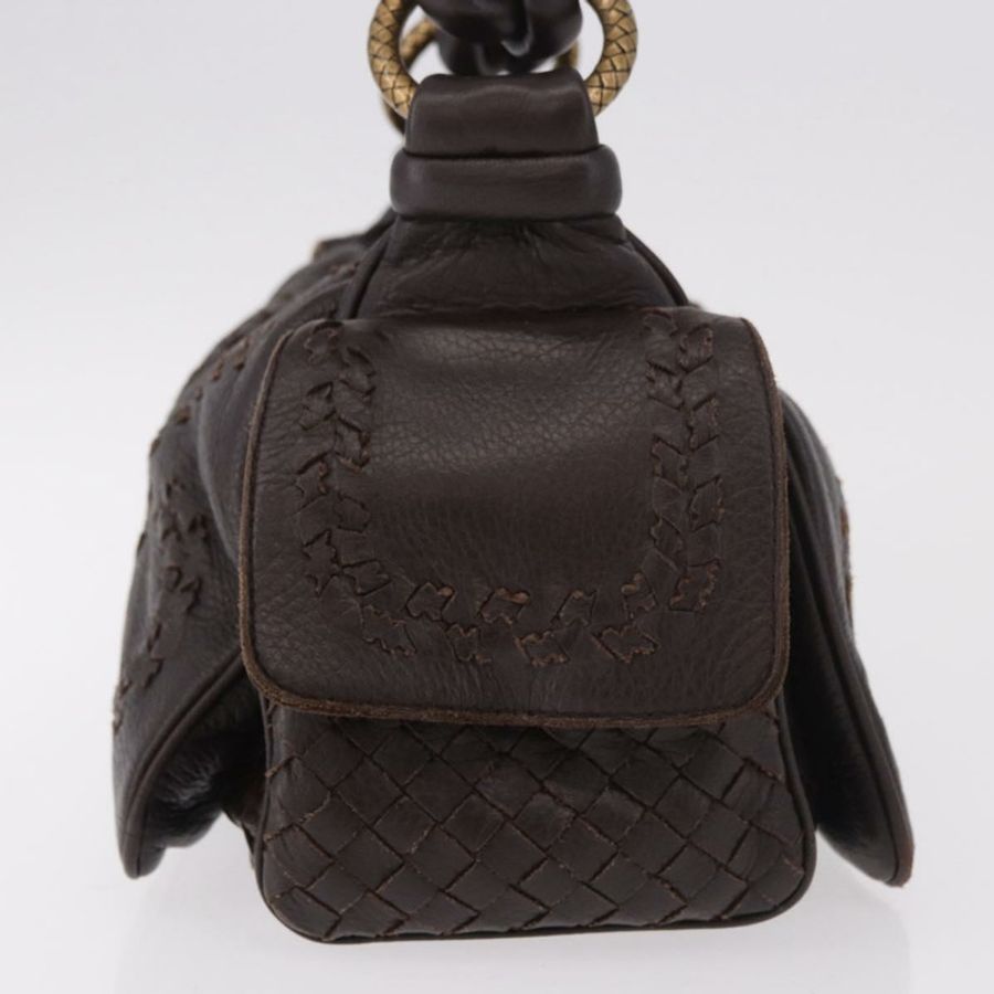 【日本直送】BOTTEGA VENETA 手提包 皮革 棕色 金色 正品 187509V-3