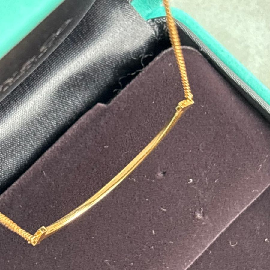 ::Tiffany & Co.:: Tiffany T:Smile 鏈墜 18K金 小號 微笑項鍊-8