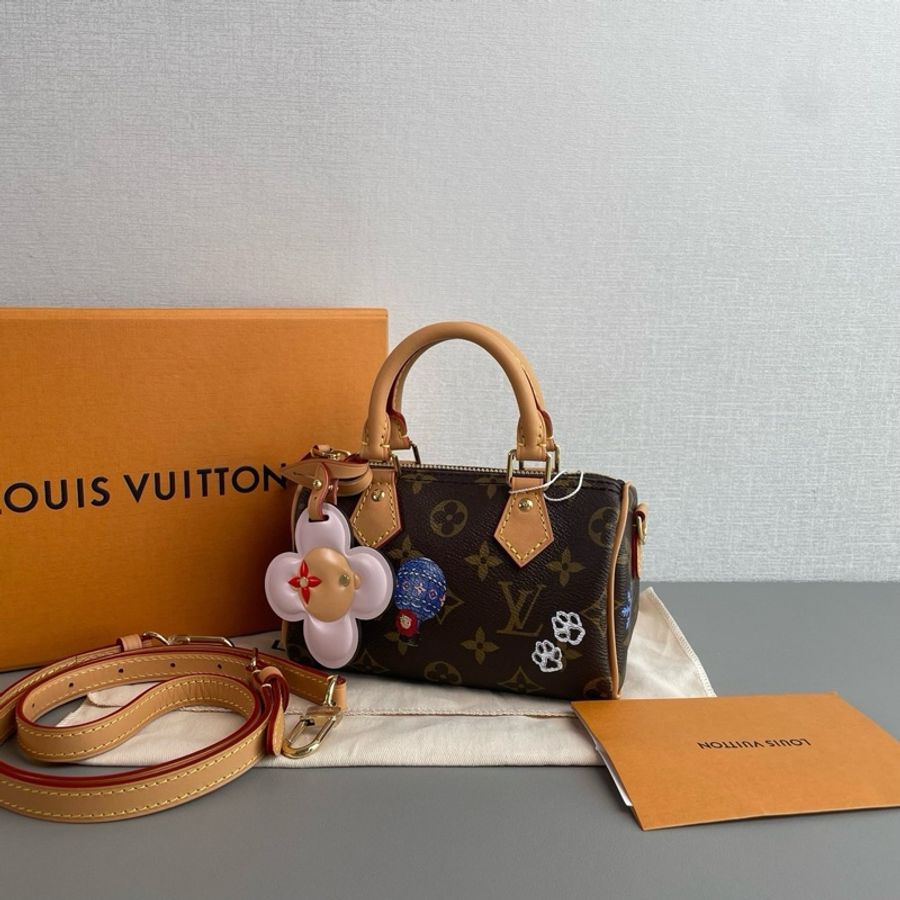 #聖誕限量 99新 芯片款 ✨lv 路易威登 speedy nano-6