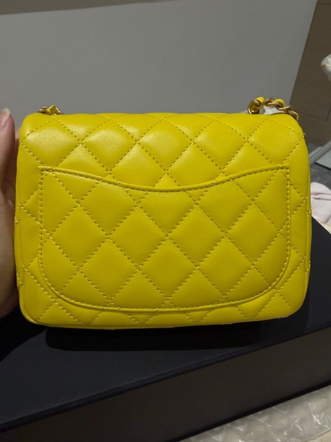 Chanel 羊皮金球方胖子17晶片款-2