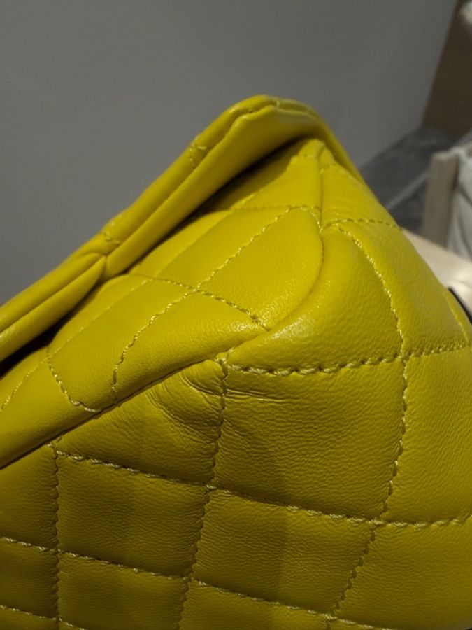 Chanel 羊皮金球方胖子17晶片款-14