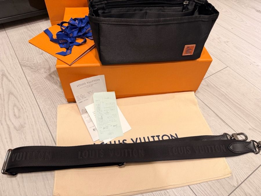 LV M46271 Keepall 25 黑灰經典老花 大全配-13