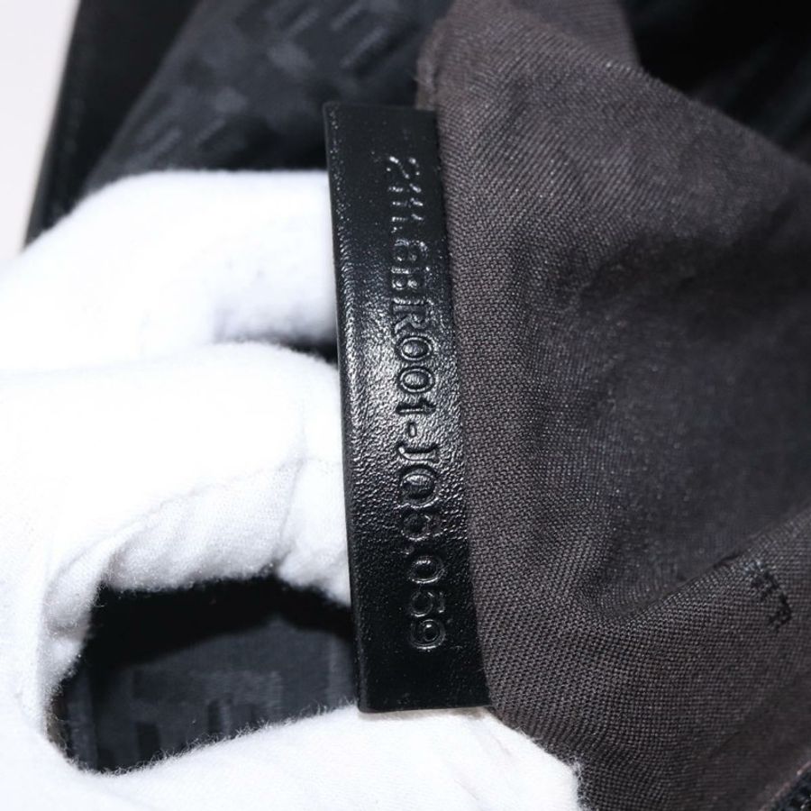 【日本直送】FENDI Zucchino帆布Mamma Baguette單肩包 黑色 正品 185724SAV-10