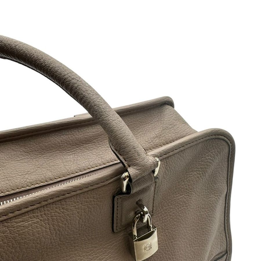 【美收精品】LOEWE 杏色牛皮手提包 C-619【隔月月中將轉賣至日本 上架期限30天】-5