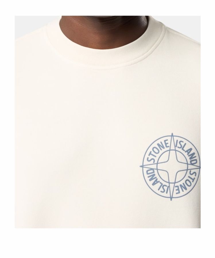 Stone Island 男士 "輪廓羅盤"圖案圓領衛衣S M L XL XXL碼-1