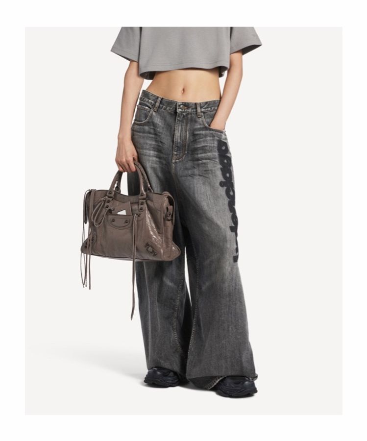 Balenciaga 女士 腰帶環牛仔褲-2