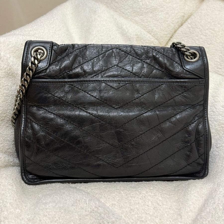 Ysl niki 黑色 中號 ✨新款D扣-1