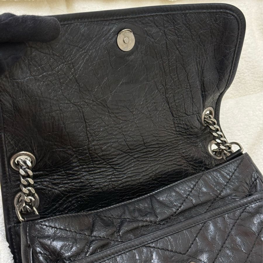 Ysl niki 黑色 中號 ✨新款D扣-12