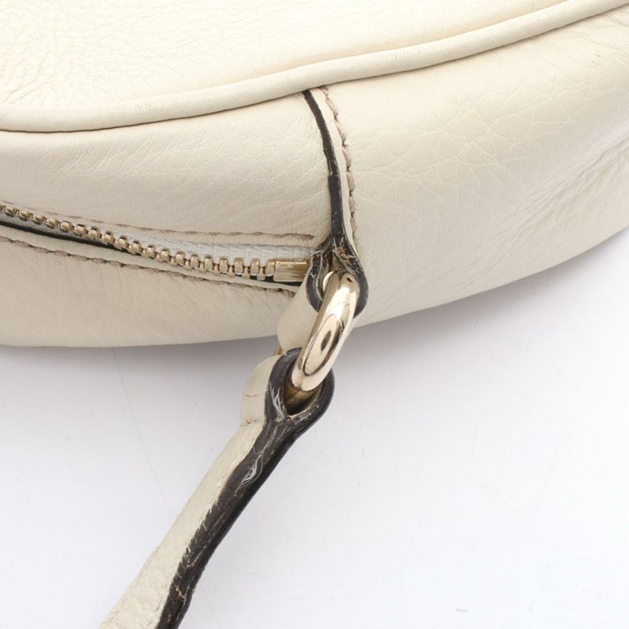 GUCCI Soho Disco Interlocking G 肩挎包 308364 皮革 米色 二手-6