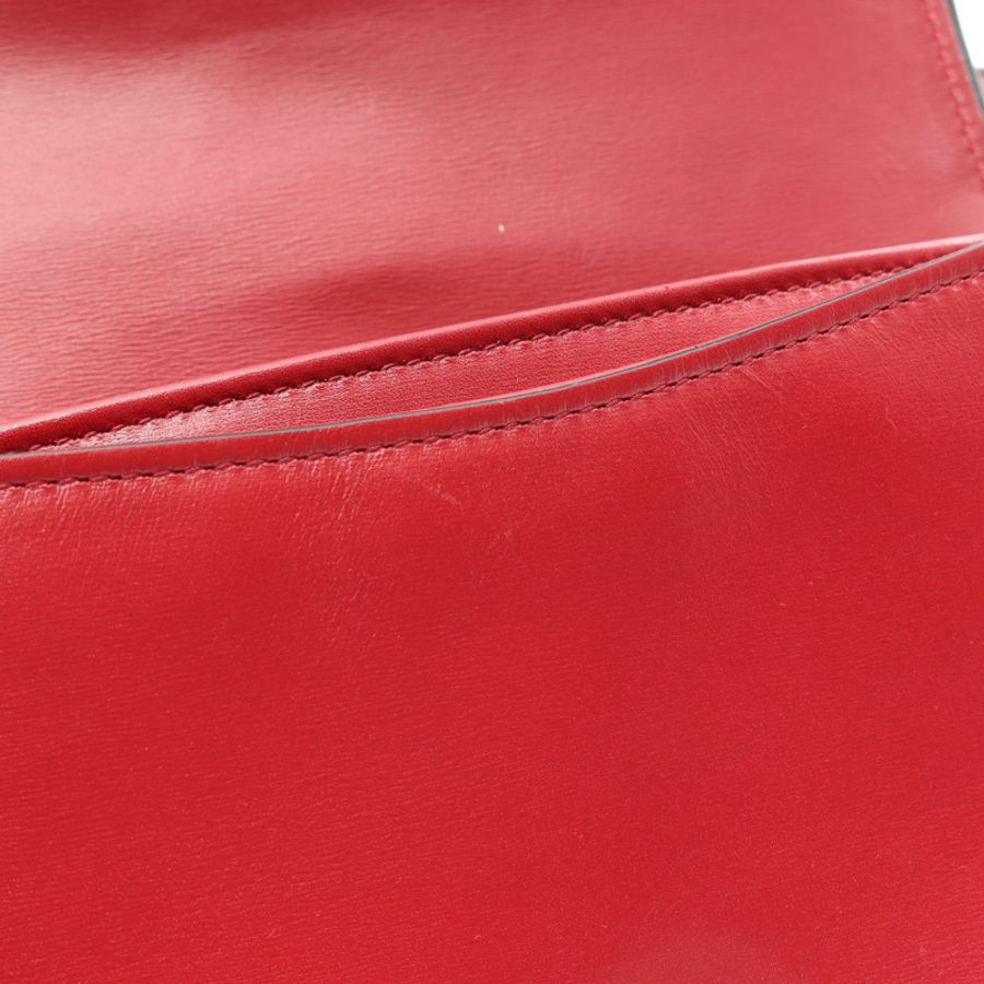 GUCCI Arli 小號 GG Marmont 單肩斜背包 550129 皮革 紅色 黑色 二手-7