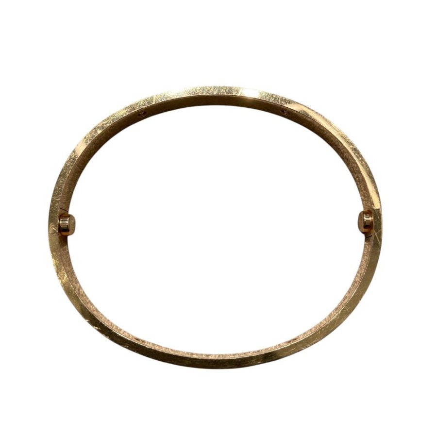 CARTIER 卡地亞 LOVE 手環 18K 黃金 SIZE19-2