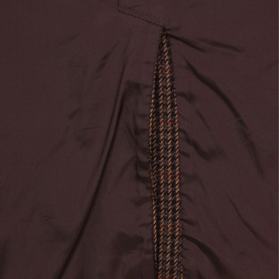Burberry 棕色格纹羊毛两口袋上衣外套-30