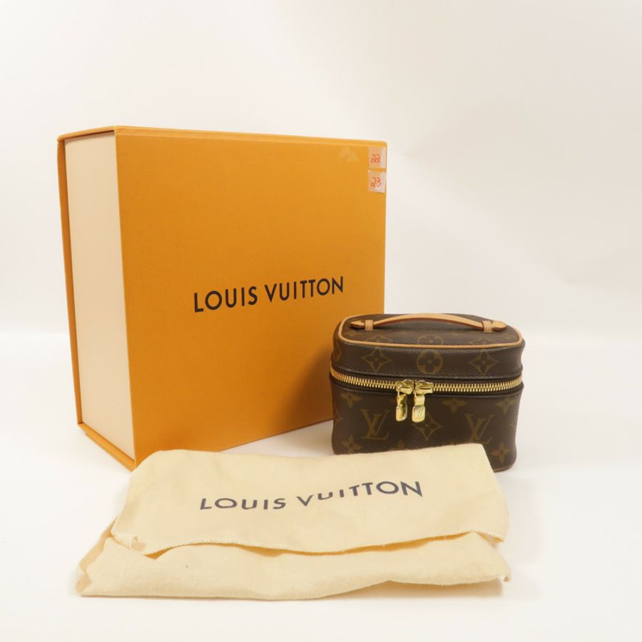 LOUIS VUITTON Monogram Nice Nano化妝袋-8