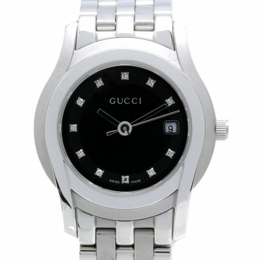 GUCCI G-Class 11鑽腕錶 YA055504 5500L 女士不鏽鋼腕錶 40444-1