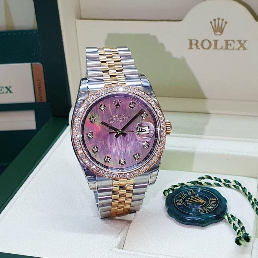 【大眾名錶】ROLEX 勞力士 116243 Datejust 2016/10 市場罕見款 9.8成新 錶頭錶扣原廠膠膜 原廠鑽圈 黑貝殼十鑽面盤 B1397-3
