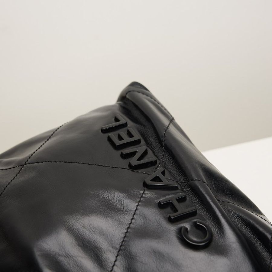 二手Chanel 22bag mini so black 芯片款-5
