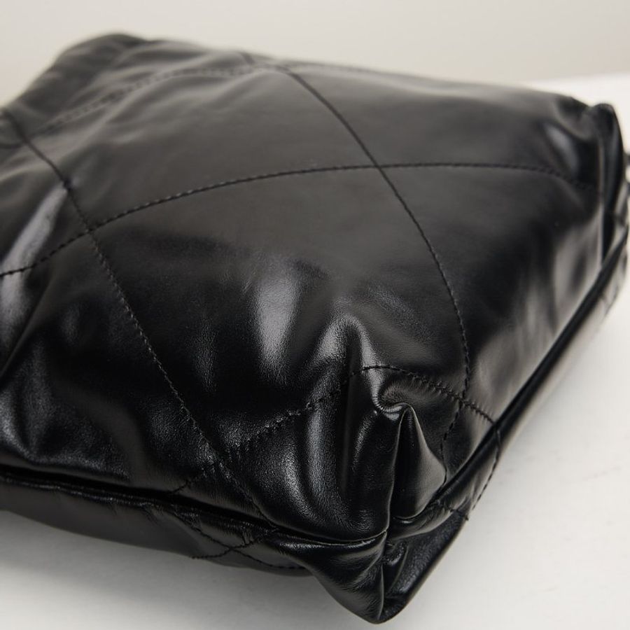 二手Chanel 22bag mini so black 芯片款-9