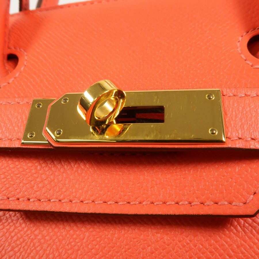 HERMES Epsom皮革Birkin 30手挽袋Rose Jaipur-8