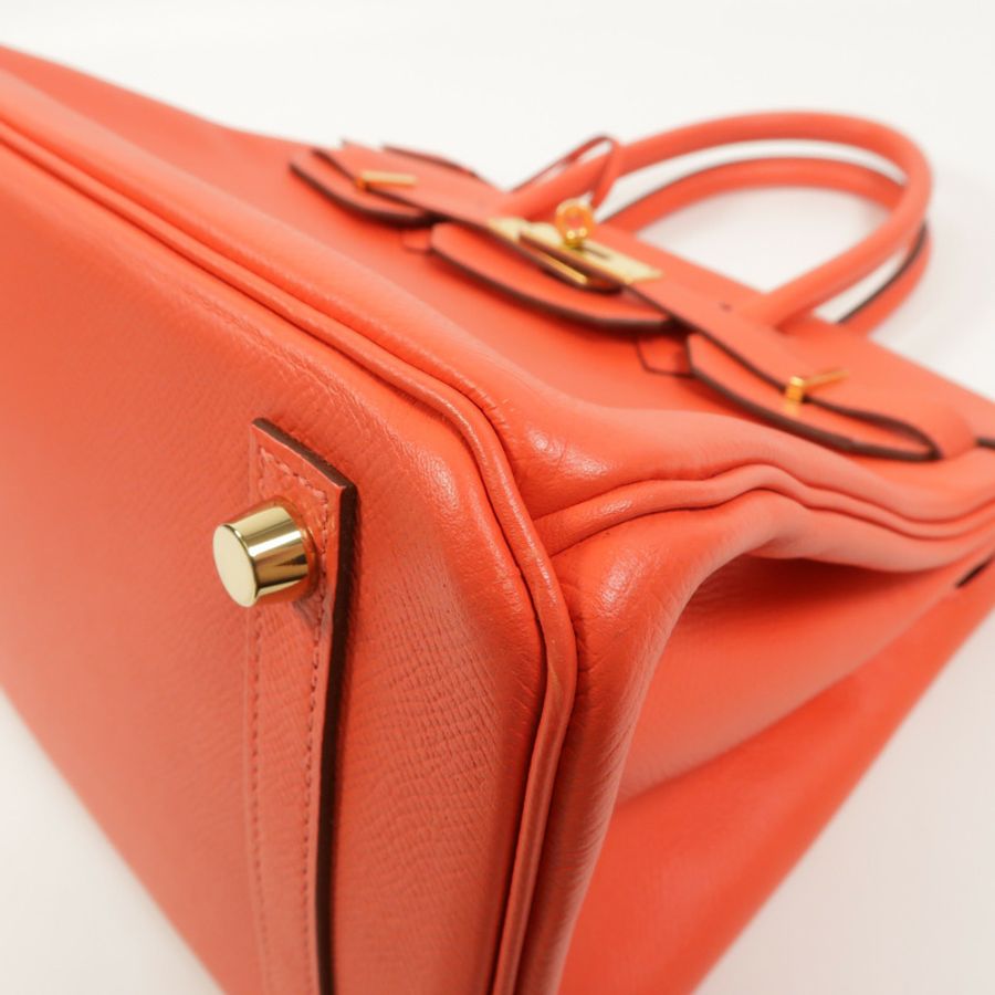 HERMES Epsom皮革Birkin 30手挽袋Rose Jaipur-11