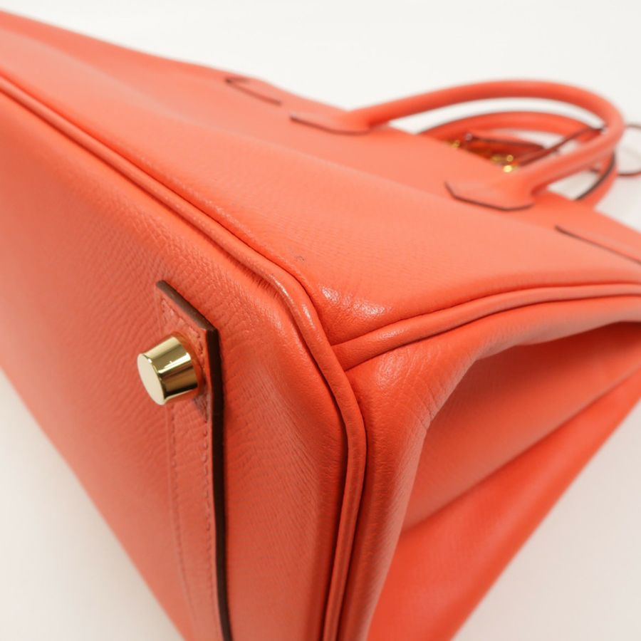 HERMES Epsom皮革Birkin 30手挽袋Rose Jaipur-13