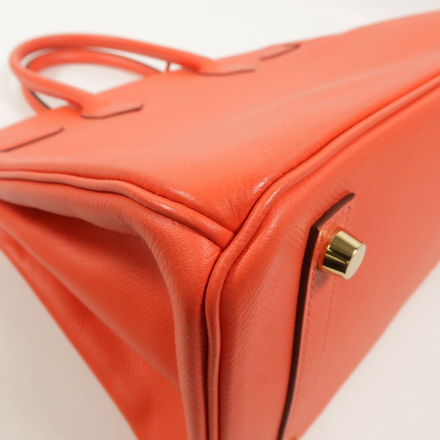 HERMES Epsom皮革Birkin 30手挽袋Rose Jaipur-14