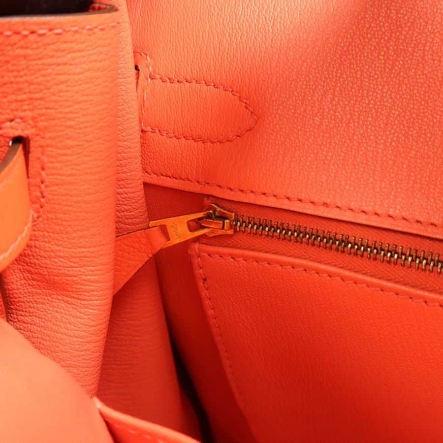 HERMES Epsom皮革Birkin 30手挽袋Rose Jaipur-15