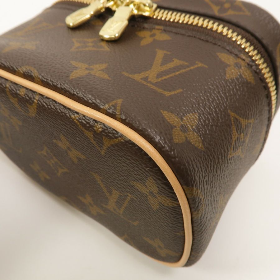LOUIS VUITTON Monogram Nice Nano化妝袋-9