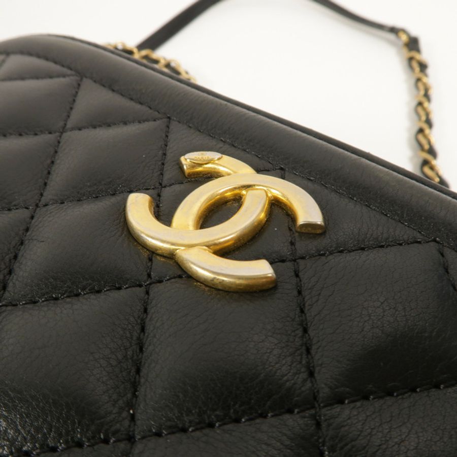 CHANEL 牛皮皮革Shoulder Bag鏈帶手挽肩背兩用袋-8