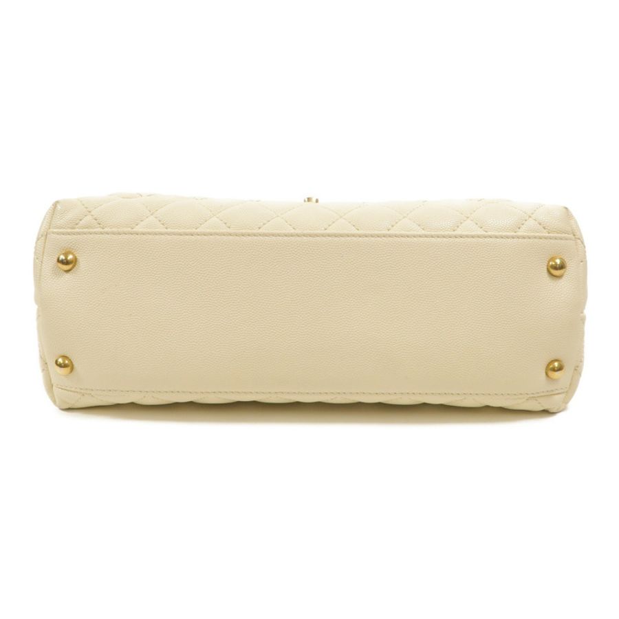 CHANEL 牛皮皮革Coco Handle Bag手挽肩背兩用袋-3