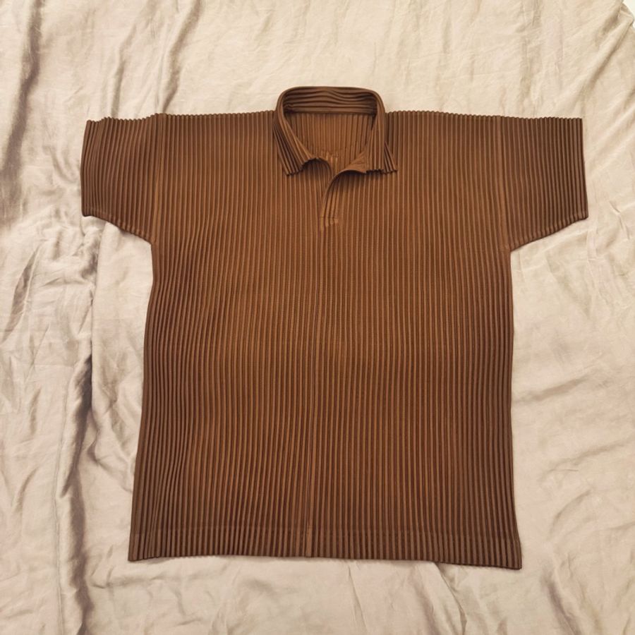 Homme Plisse 短袖Polo衫-0