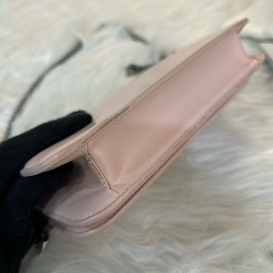 Balenciaga wallet on chain 櫻花粉色鏈條包-12