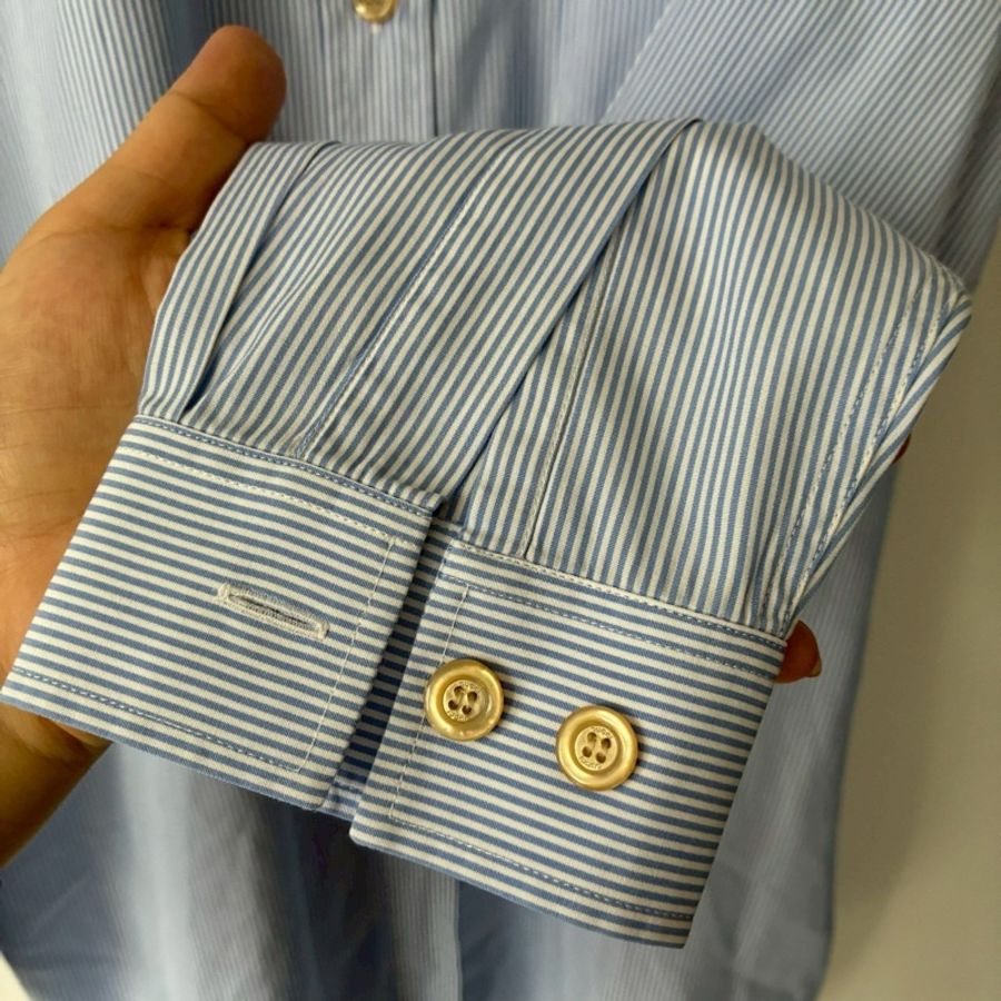 Gucci 藍色/紅船錨logo襯衫42號-13