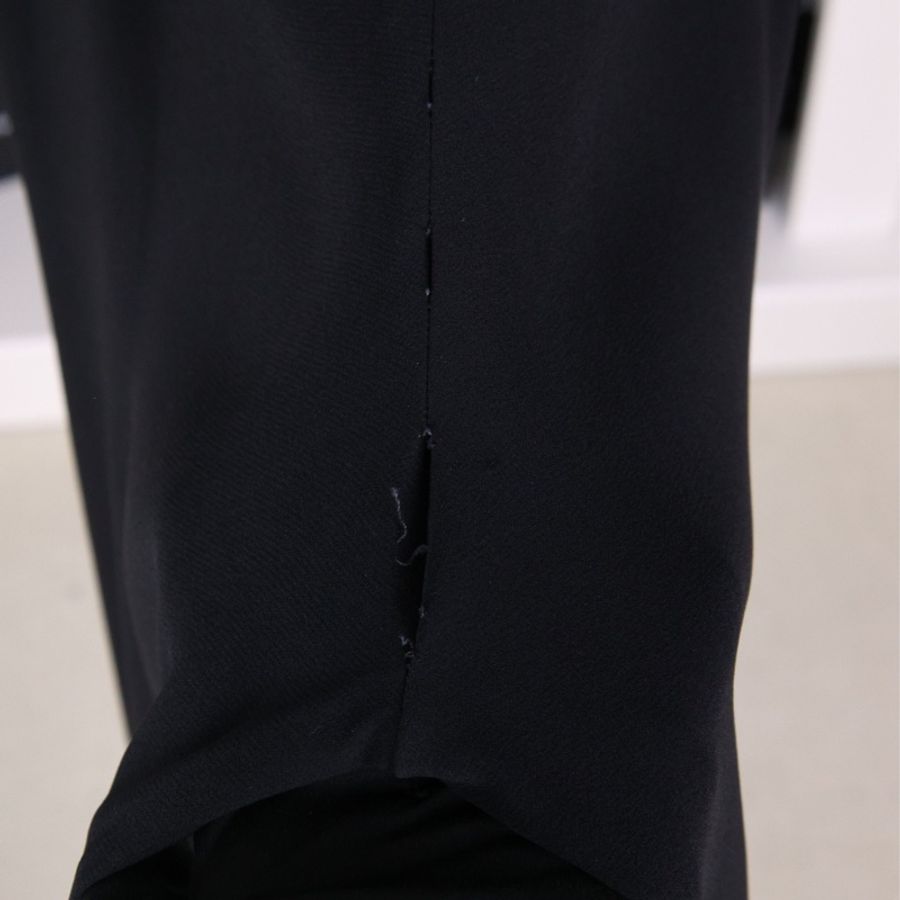 Dior 黑色针织露背两口袋无袖连体裤-30