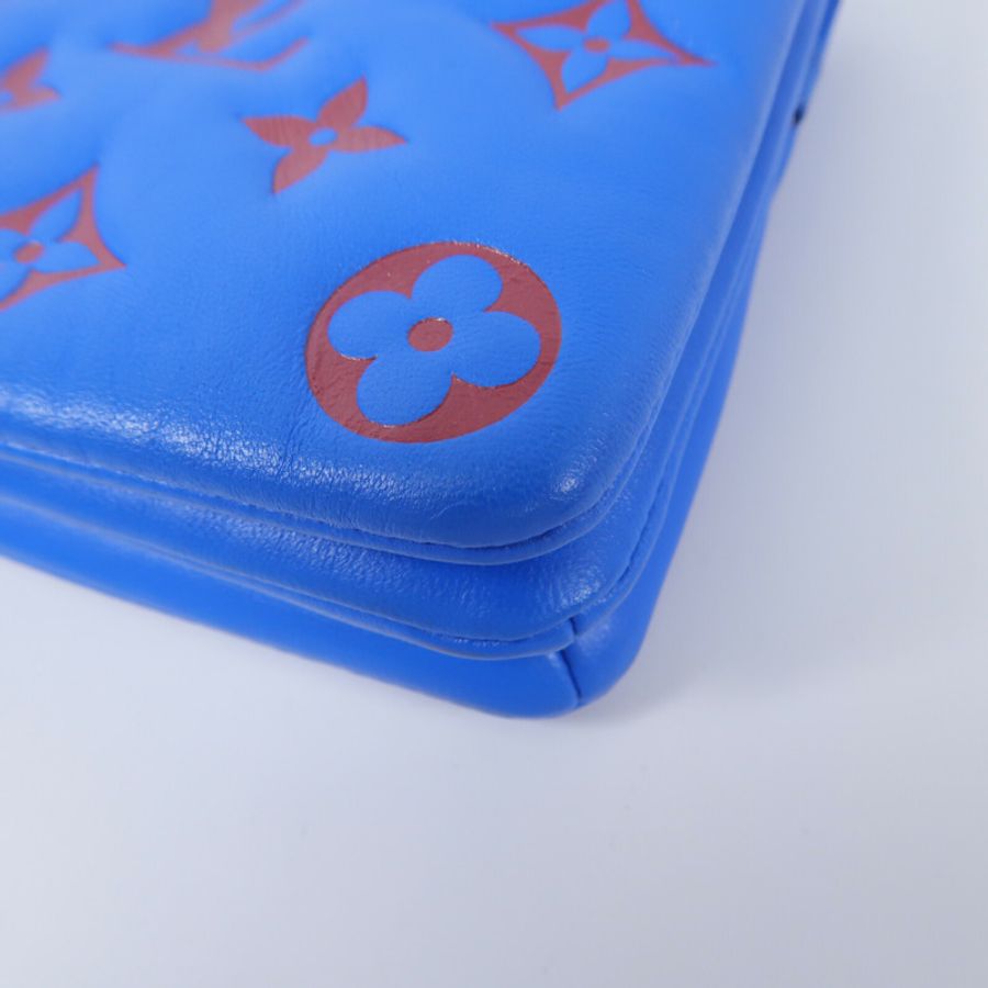 LOUIS VUITTON Monogram Embossed Pochette Coussin鏈帶肩背袋-9