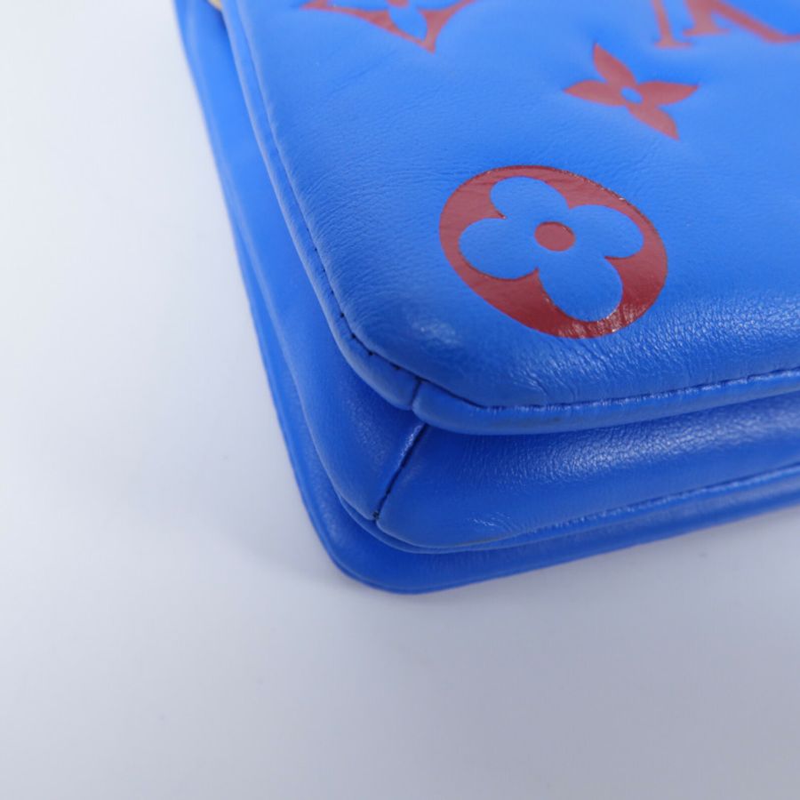 LOUIS VUITTON Monogram Embossed Pochette Coussin鏈帶肩背袋-10