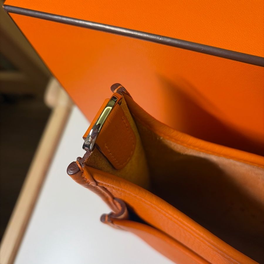 Hermès Evelyne23 愛馬仕橘 KD印-11