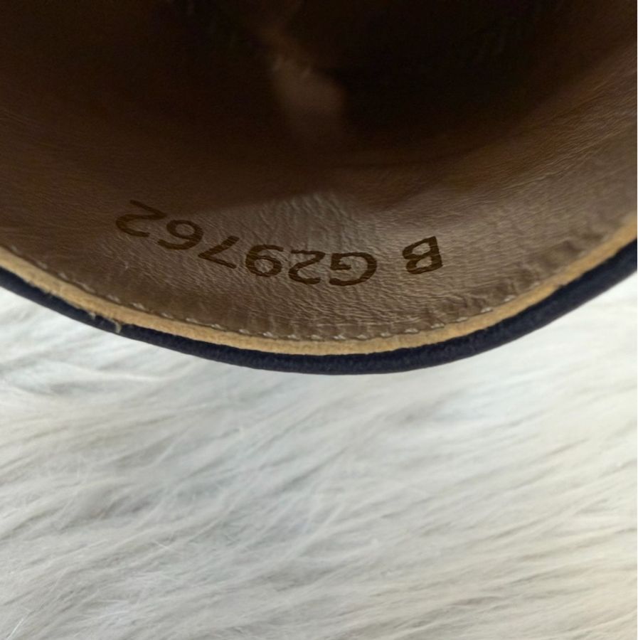 CHANEL G29762 黑拼藍 羊皮 厚底 鉛筆鞋 鬆餅鞋 草編鞋 休閒鞋 平底鞋-32