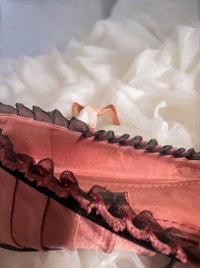 LV Louis Vuitton Balmoral緞面芭蕾舞娃娃鞋 36-5