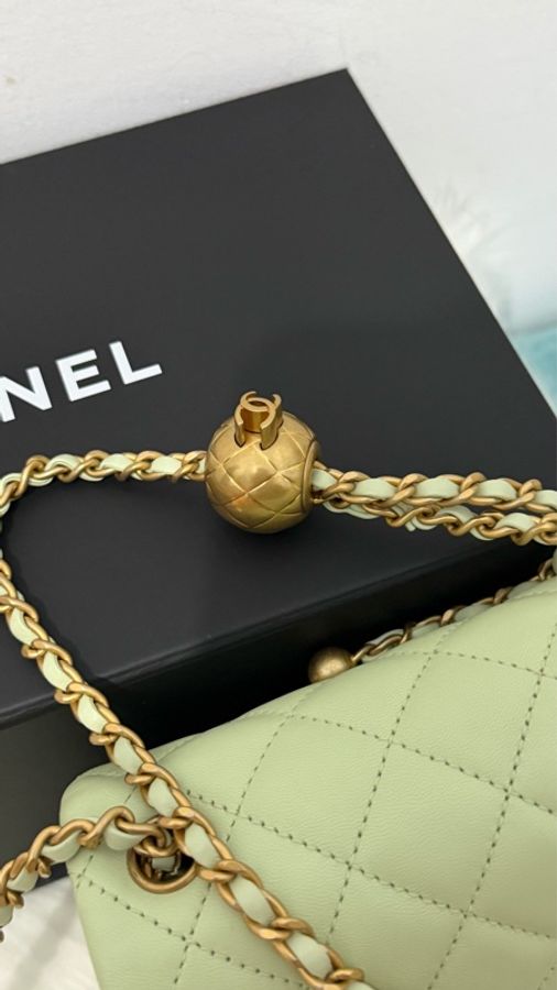 Chanel金球牛油果綠方胖🥑-3