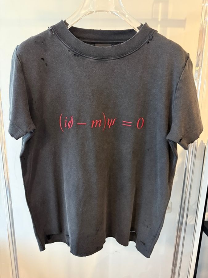 Balenciaga✨七夕限定方程式公式 做舊破洞刺繡短袖上衣 #XL-0