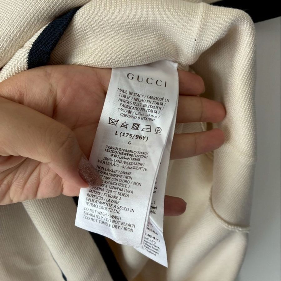 Gucci 刺繡學院風連身洋裝L號-11